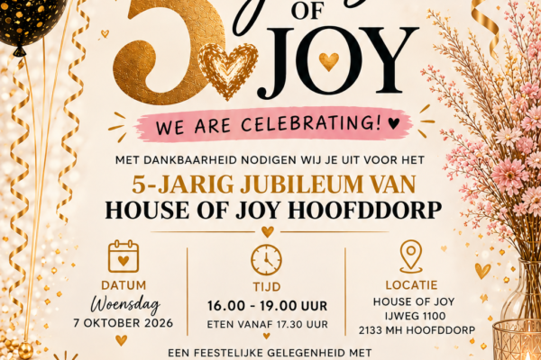 House of Joy – 5 years of joy